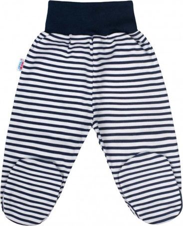 Kojenecké polodupačky New Baby Classic II s modrými pruhy, Modrá, 50 - obrázek 1