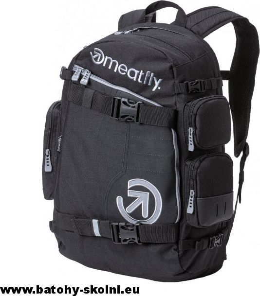 Studentský batoh Meatfly Wanderer 5 B Black - Doprava Zdarma - obrázek 2