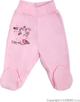 Kojenecké polodupačky Bobas Fashion Benjamin růžové, Růžová, 86 (12-18m) - obrázek 1