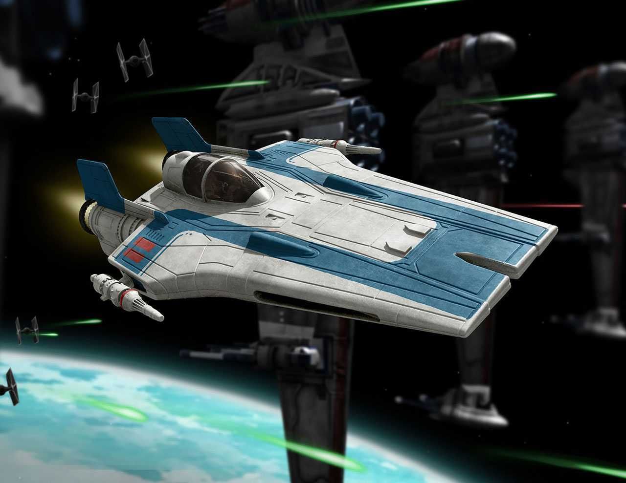 REVELL Build & Play SW 06762 - Resistance A-wing Fighter (modrý) - obrázek 8