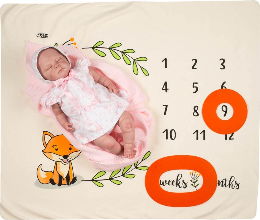 Milníková deka New Baby smetanová - obrázek 4