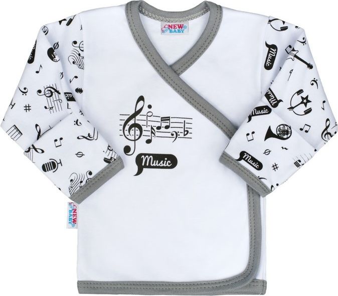 Kojenecká bavlněná košilka New Baby Music 56 (0-3m) - obrázek 1