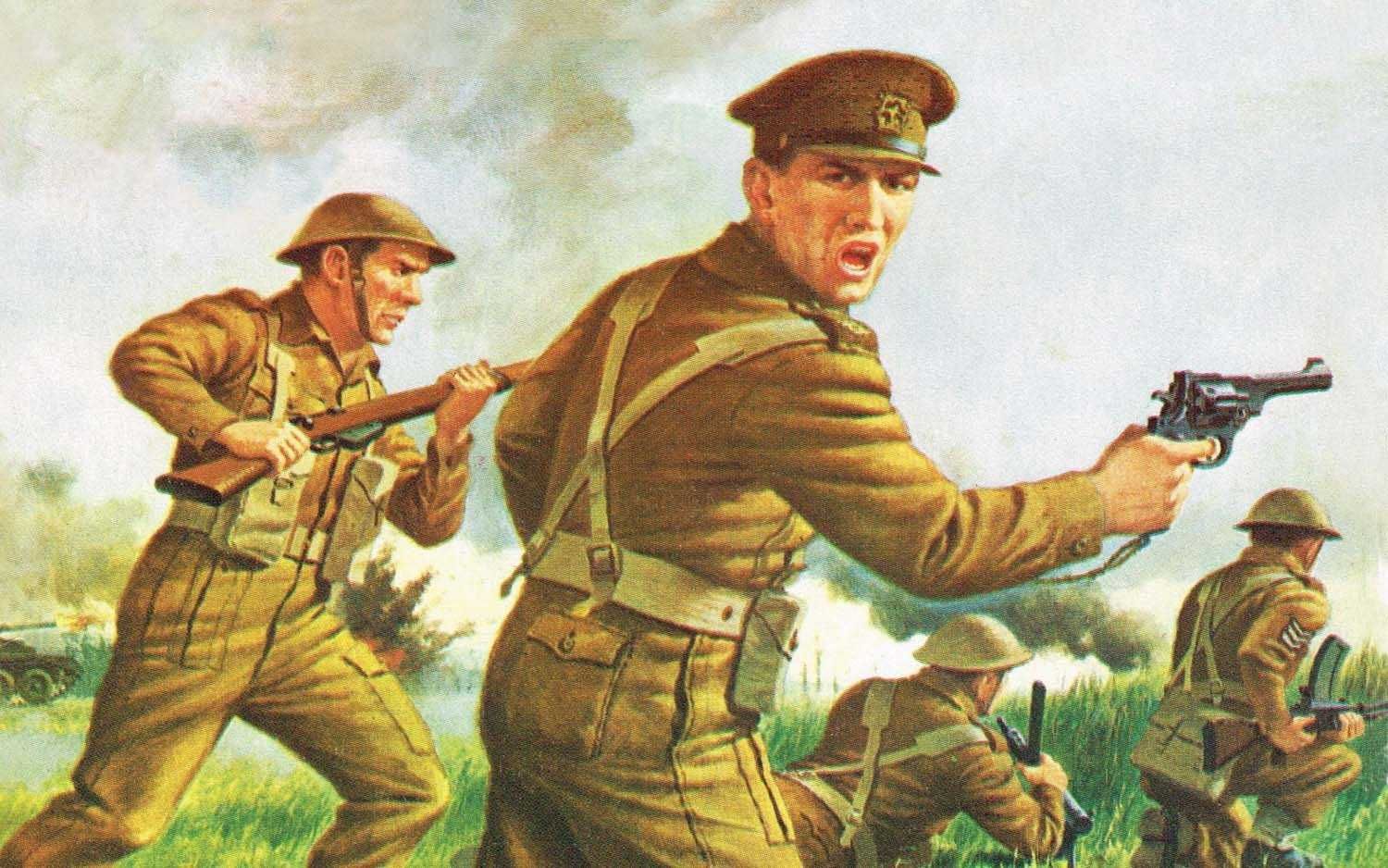 AIRFIX Classic Kit VINTAGE figurky A00763V - WWII British Infantry (1:76) - obrázek 2