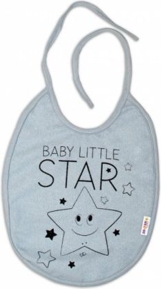 Bryndáček Baby Nellys velký Baby Little Star - šedý - obrázek 1