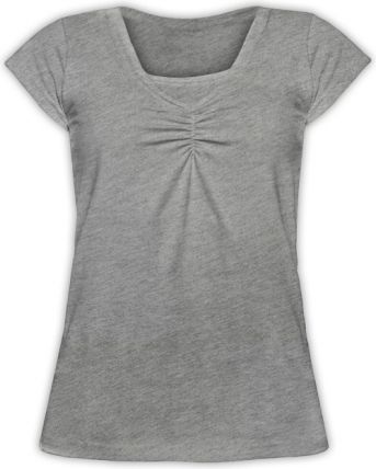 JOŽÁNEK Kojící,těhotenské triko KARIN - šedý melír - obrázek 1