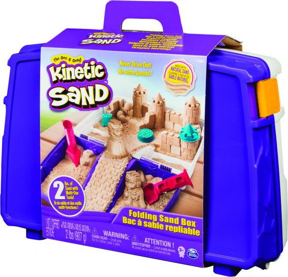Spin Master Kinetic sand cestovní kufřík s formičkami - obrázek 1