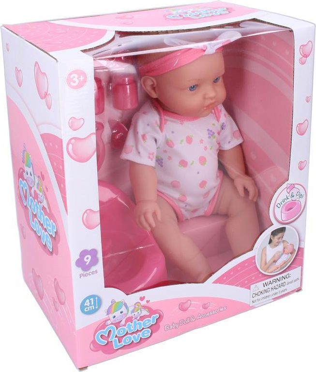 Wiky Wiky Miminko čurající set 41 cm - obrázek 1