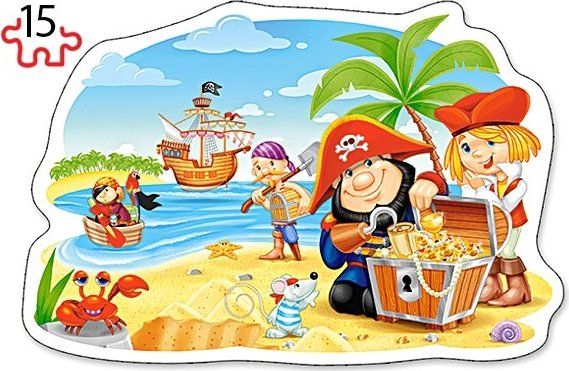 CASTORLAND Puzzle Piráti 9+15 dílků - obrázek 3