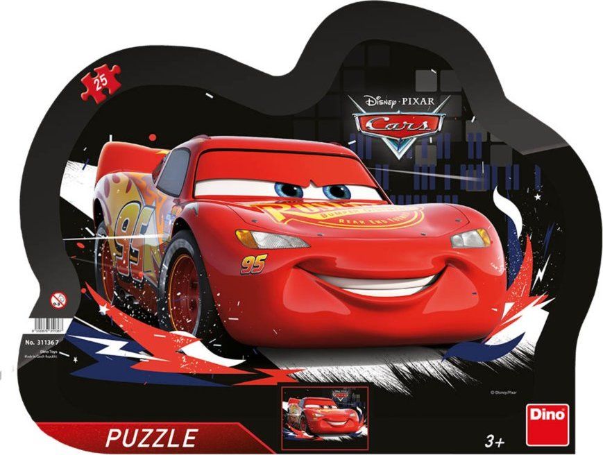 DINO Puzzle Auta: Blesk McQueen 25 dílků - obrázek 2