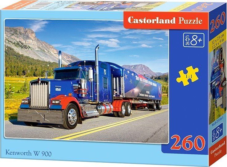 CASTORLAND Puzzle Kamion Kenworth W900 260 dílků - obrázek 2