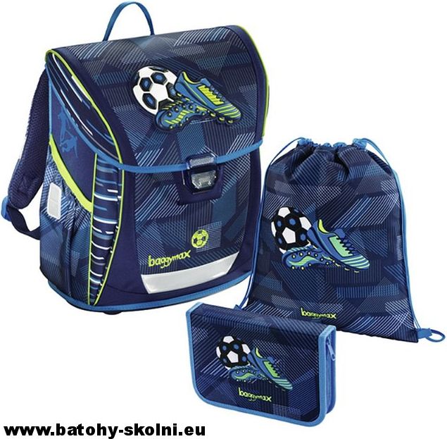 Školní aktovka 3 dílný set Fotbal Baggymax Fabby - Doprava Zdarma - obrázek 7