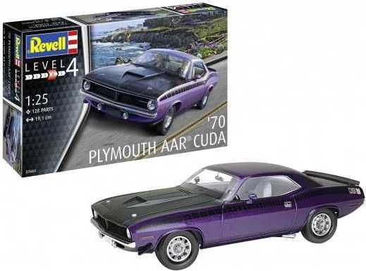 REVELL Modelset auto 67664 - 1970 Plymouth AAR Cuda (1:25) - obrázek 3