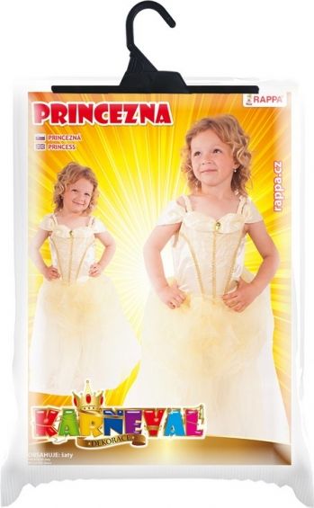 Dětský kostým Zlatá princezna (M) - obrázek 3