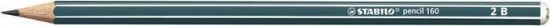 Grafitová tužka "Pencil 160", petrolejová, 2B, šestihranná, STABILO - obrázek 1