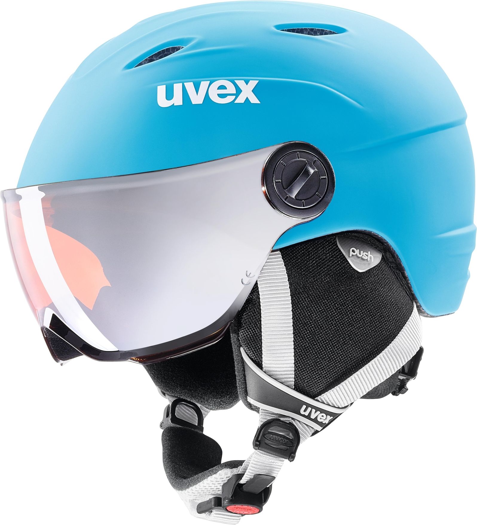 Uvex Junior Visor Pro - liteblue-white mat 52-54 - obrázek 1