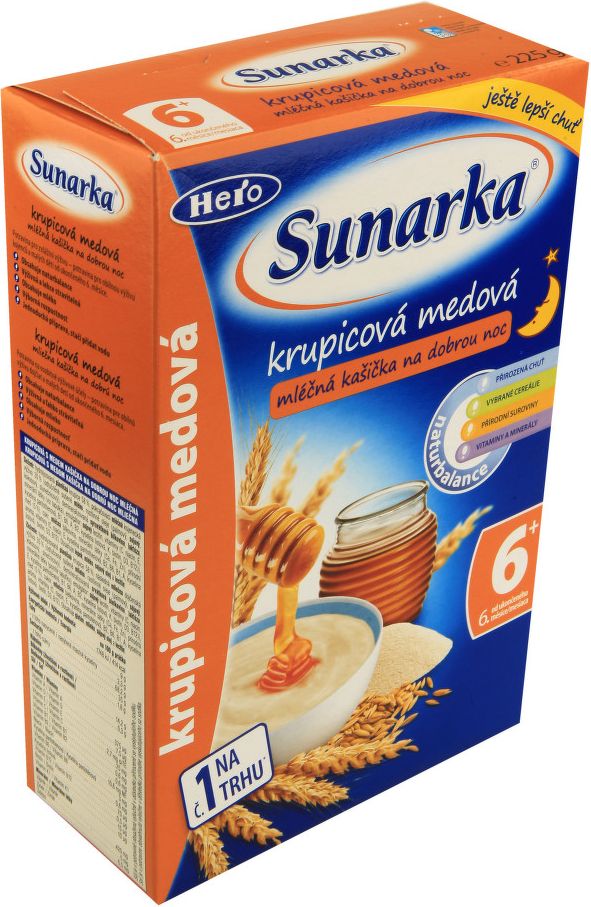Sunárek ml. kaš. krupic.med dobr.noc 225g - obrázek 1