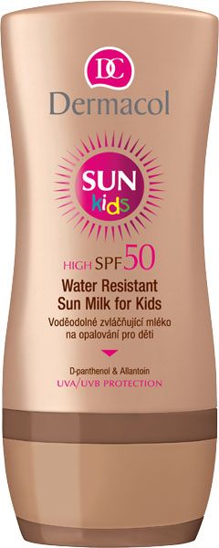 DERMACOL SUN Mléko na opalování SPF 50 pro děti flip-top 200 ml - obrázek 1