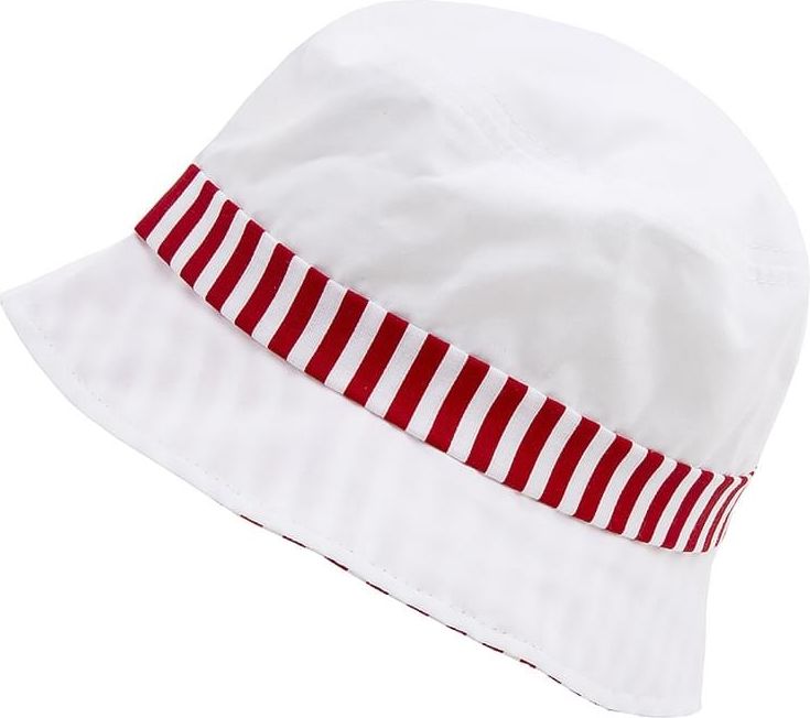 Dětský letní klobouček Maximo Mini – red stripes 51 - obrázek 1