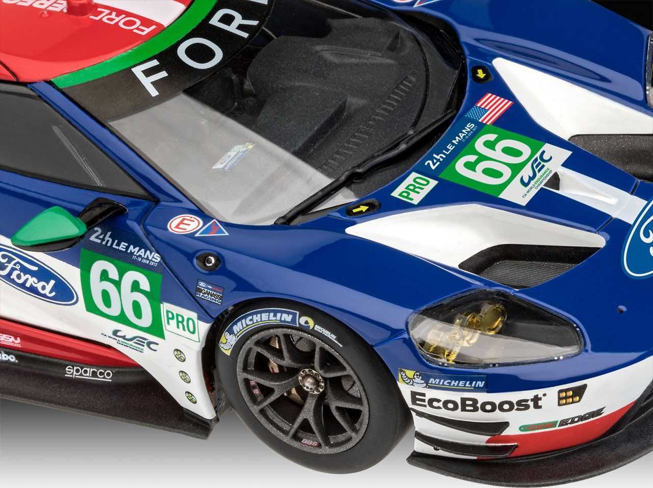 REVELL ModelSet auto 67041 - Ford GT Le Mans 2017 (1:24) - obrázek 4
