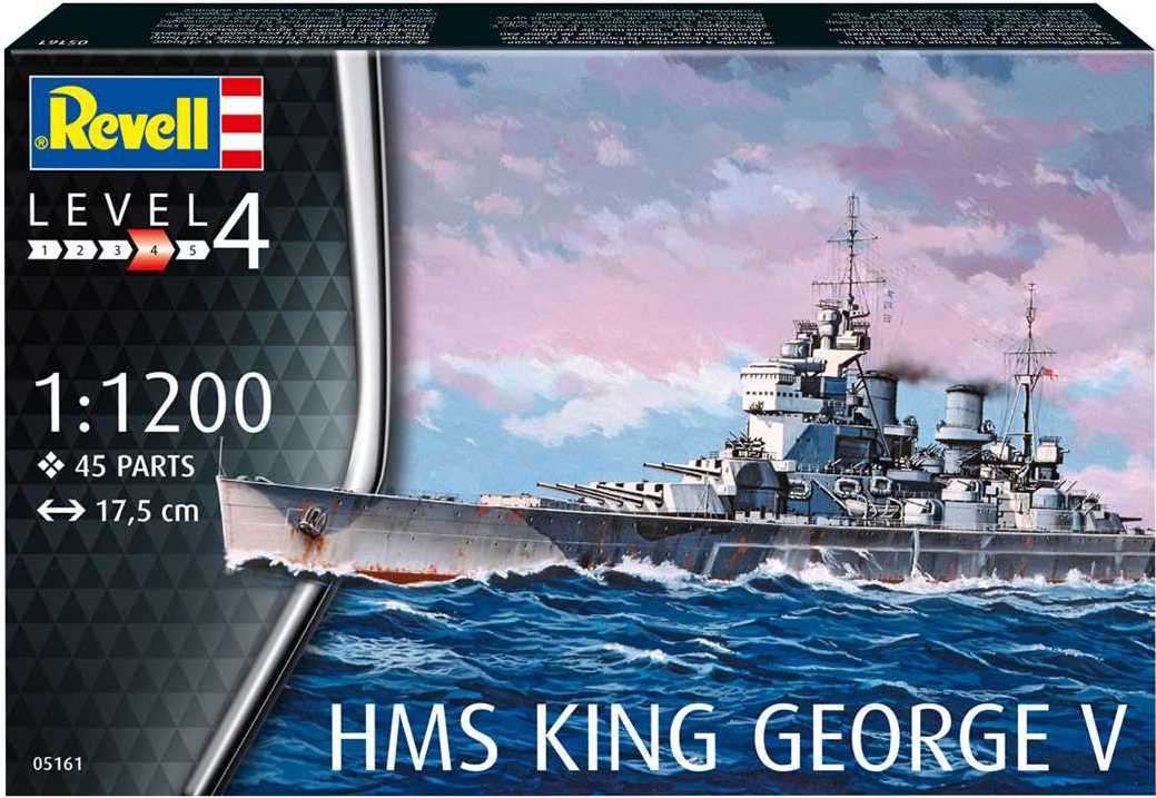 REVELL Plastic ModelKit loď 05161 - HMS King George V (1:1200) - obrázek 9