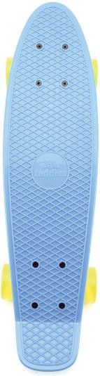 Teddies Skateboard pennyboard 60cm nosnost 90kg kovové osy modrá barva žlutá kola - obrázek 2