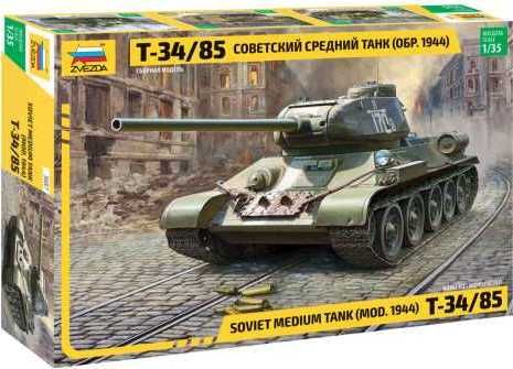 ZVEZDA Model Kit tank 3687 - Soviet Medium Tank T-34/85 (1:35) - obrázek 1