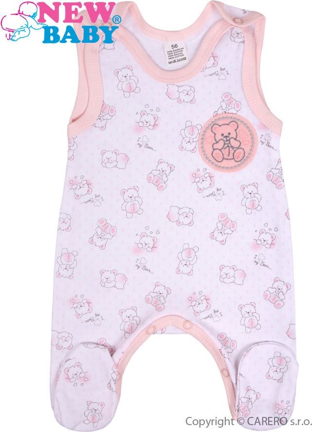 Kojenecké dupačky New Baby Roztomilý Medvídek růžové Růžová 62 (3-6m) - obrázek 1