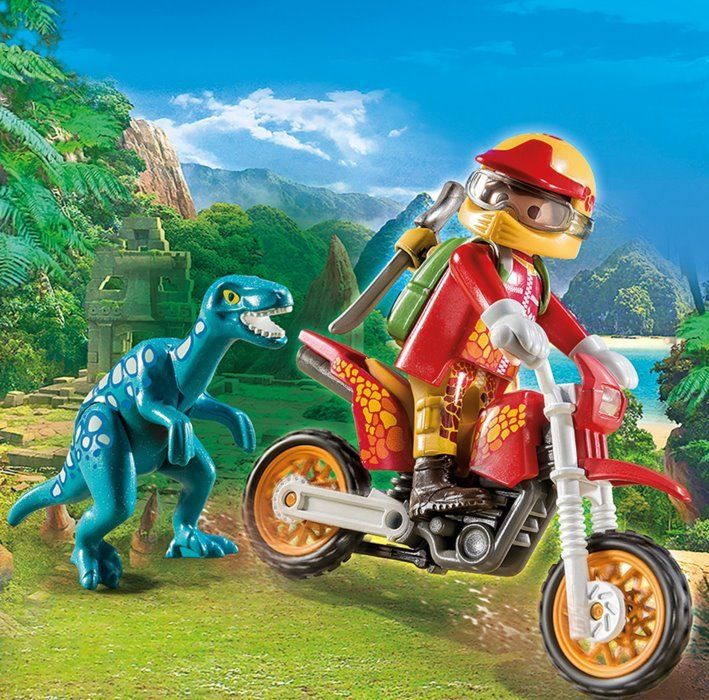 PLAYMOBIL Motorka s velociraptorem 9431 - obrázek 2
