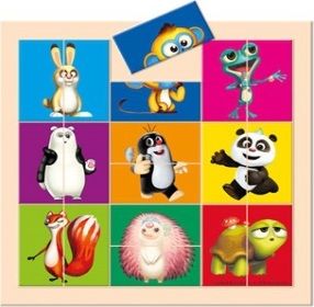 Bino Vkládací puzzle Krtek a Panda - obrázek 1