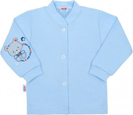 Kojenecký kabátek New Baby teddy modrý, Modrá, 50 - obrázek 1