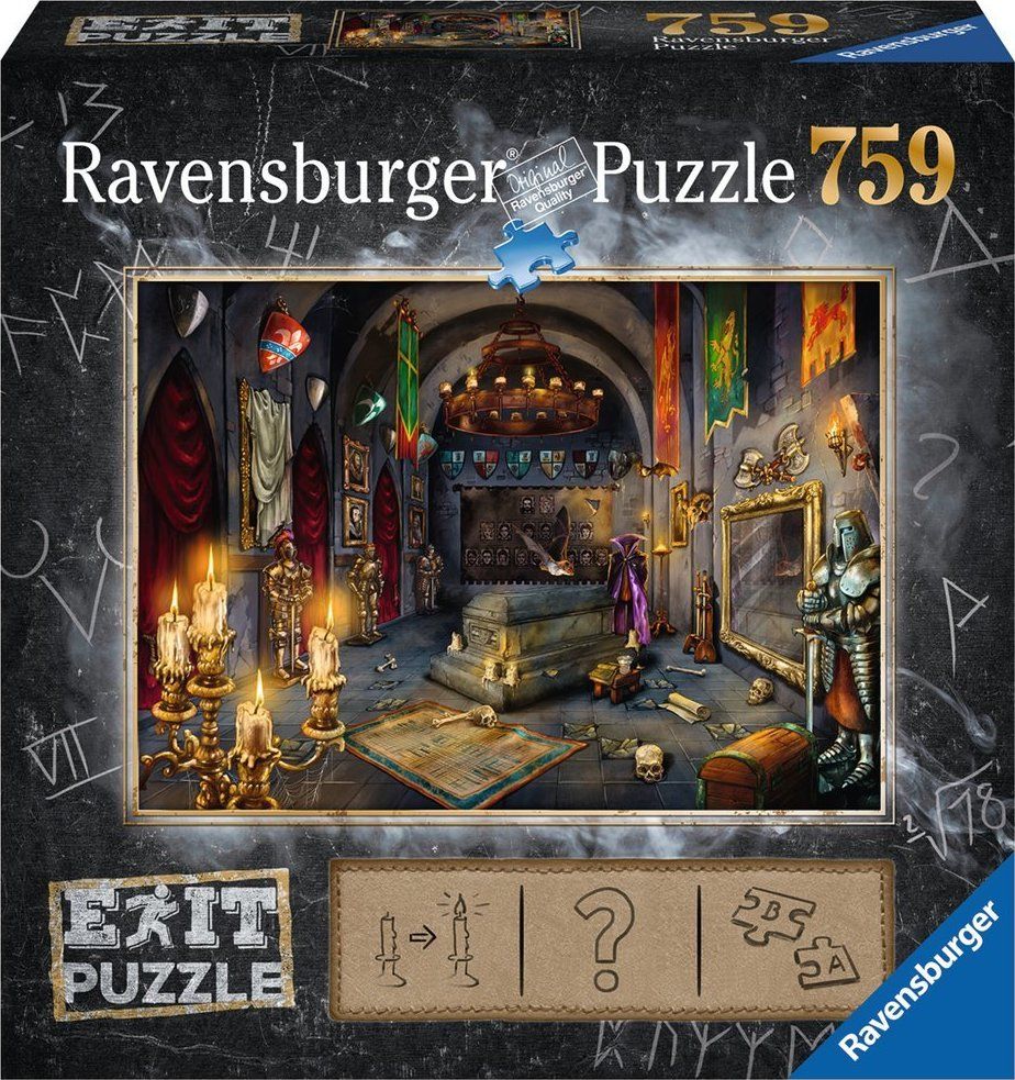 RAVENSBURGER Únikové EXIT puzzle Upíří hrad 759 dílků - obrázek 1