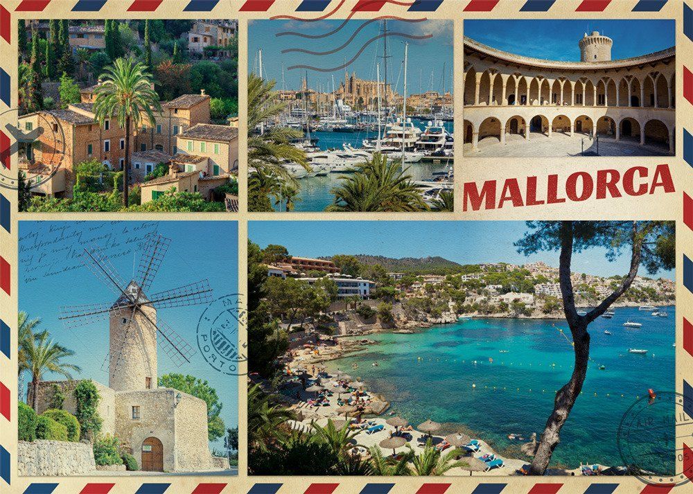 JUMBO Puzzle Pozdravy z Mallorcy 1000 dílků - obrázek 1