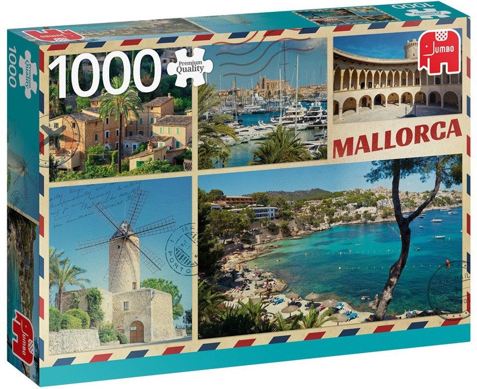 JUMBO Puzzle Pozdravy z Mallorcy 1000 dílků - obrázek 2