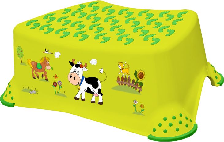 Dětský stupínek Keeeper Funny Farm zelený - obrázek 1