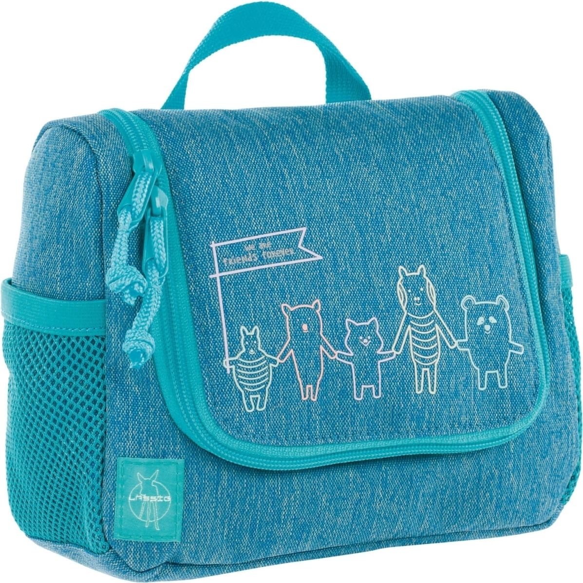 Lassig Mini Washbag About Friends - mélange blue uni - obrázek 1