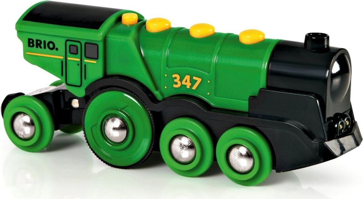 BRIO 33593 - Mohutná elektrická zelená lokomotiva se světly - obrázek 1