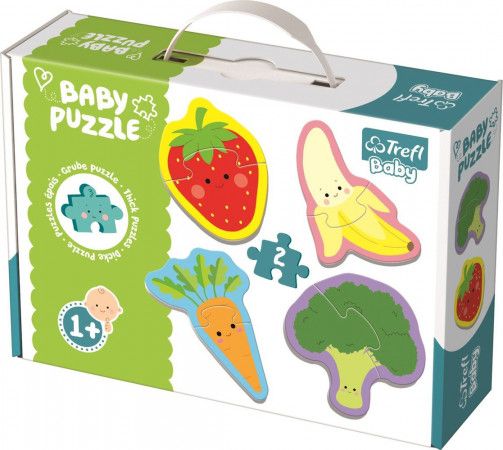 TREFL Baby puzzle Ovoce a zelenina 4x2 dílky - obrázek 1