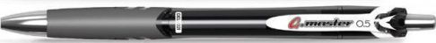 Gelové pero "G.master", černá, 0,5 mm, stiskací mechanismus, FLEXOFFICE - obrázek 1