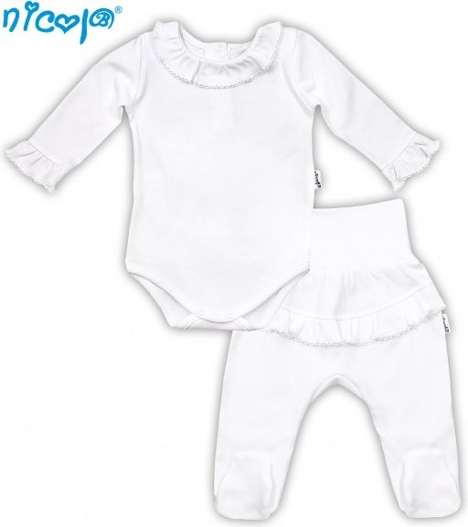 Nicol Soupravička NICOL ELEGANT BABY GIRL - body dl. rukáv a polodupačky 74 (6-9m) - obrázek 3
