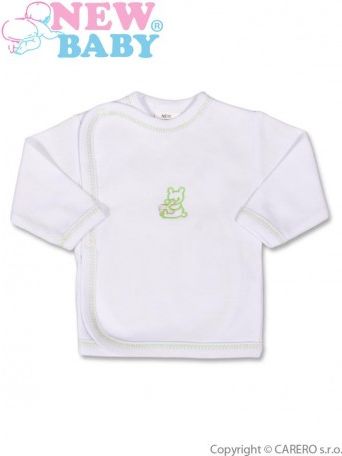 Kojenecká košilka s vyšívaným obrázkem New Baby zelená, Zelená, 50 - obrázek 1