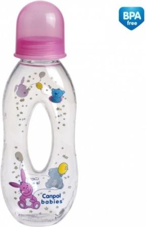 Lahvička 250ml Canpol Babies - dívčí barvy - obrázek 1