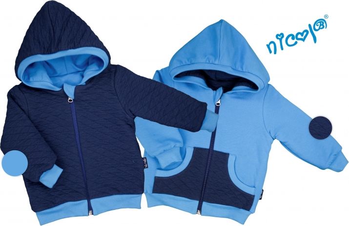 Nicol Dětská bunda Nicol oboustranná, Car - granát/modrá, vel. 86 86 (12-18m) - obrázek 1