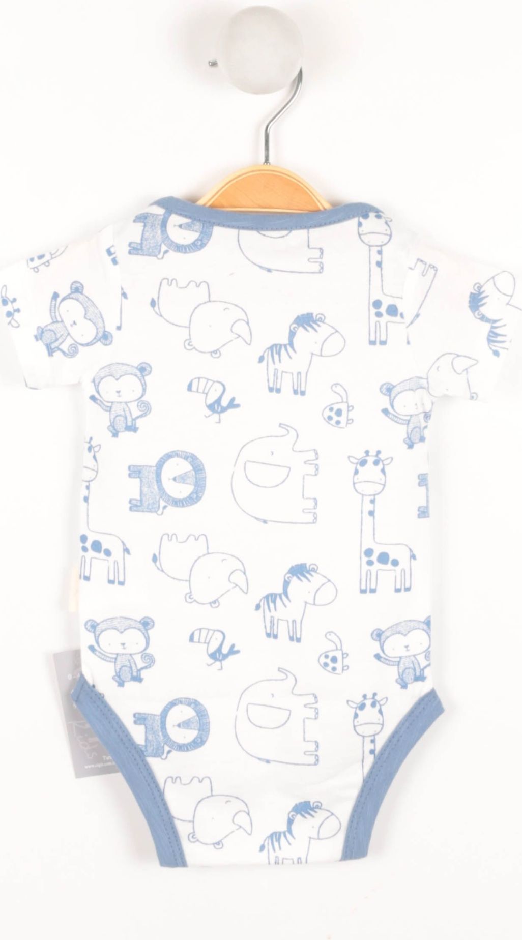 Kojenecké body Cigit Kids - 3-6měsíců/ 62-68/Bílá/100% Bavlna - obrázek 2