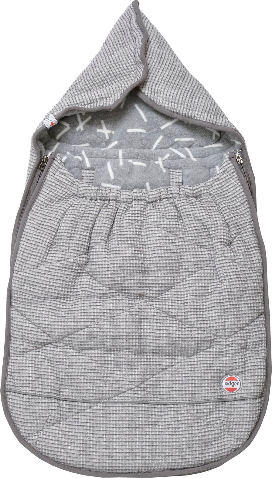 LODGER Mini-Bunker Fusak Flannel/Honeycomb Carbon - obrázek 2