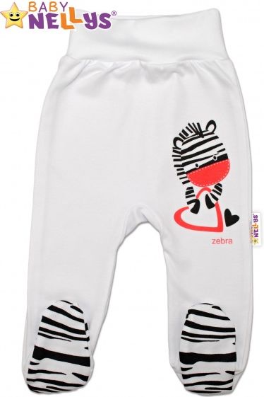 Baby Nellys Bavlněné polodupačky ZEBRA Baby Nellys ® 74 (6-9m) - obrázek 1