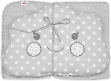 Dětská sada deka + polštářek Mráček Baby Nellys ® - bubble šedá - obrázek 1