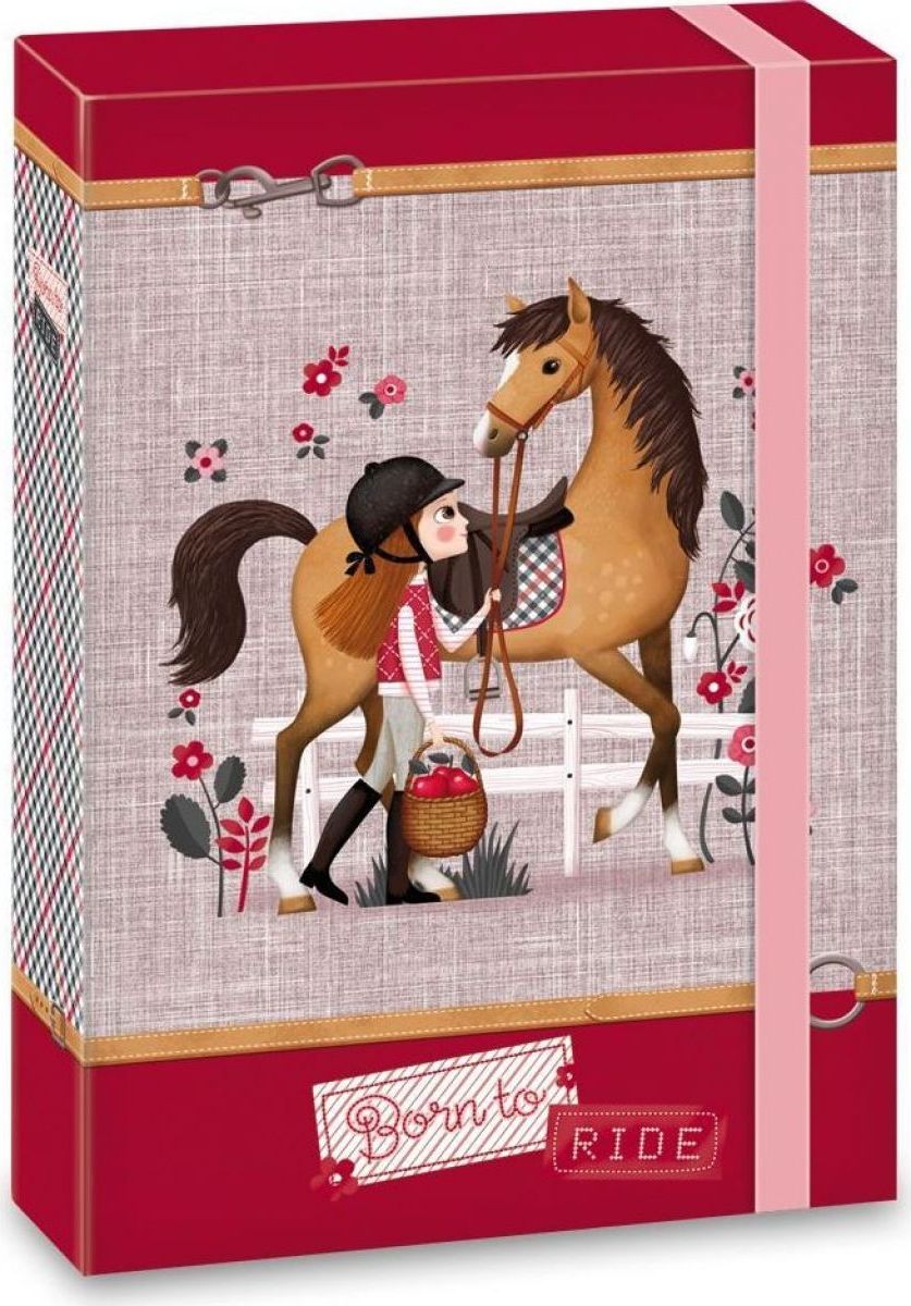 Ars Una box na sešity Koně Born to ride A5 - obrázek 1