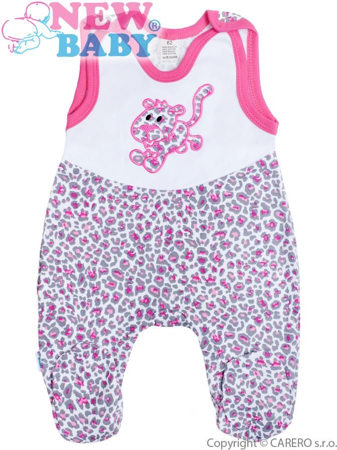 Kojenecké dupačky New Baby Leopardík růžové Růžová 74 (6-9m) - obrázek 1