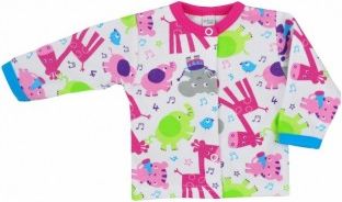 Kojenecký kabátek Bobas Fashion Zoo růžový, Růžová, 80 (9-12m) - obrázek 1