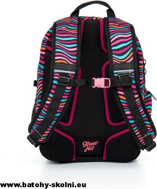 Studentský dívčí  batoh Topgal HIT 858 H Pink vlnky - Doprava Zdarma - obrázek 4